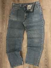 Vintage 1990s Levis Baggy Wide Leg Jeans Rare Size 38x32