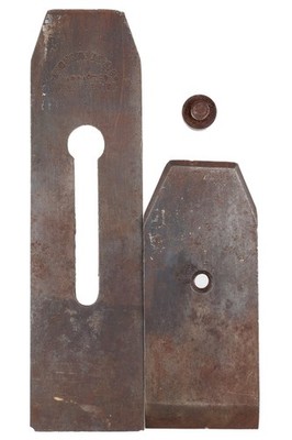 Antique Sandusky (Ohio Tool Co.) Thick Tapered Double Plane Iron 2-1/8'' Wide