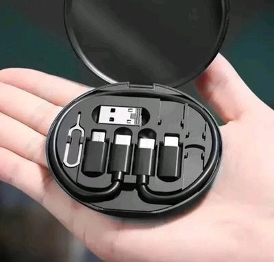 8-in-1 Multi Charging Cable Adapter Kit USB-C Micro USB Travel Set - Image 1 of 4