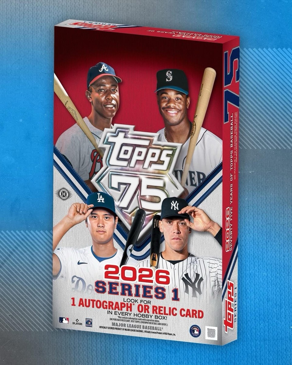 2026 Topps Series 1 Baseball Factory Sealed Hobby Box - 75th