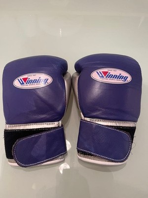 Winning グローブ 紫/シルバー8オンス Winning 8oz Purple Silver Boxing Gloves Fingerless Used | eBay