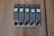 CUTLER HAMMER CIRCUIT BREAKER 20 AMP 1 POLE LOT OF 5 ECS