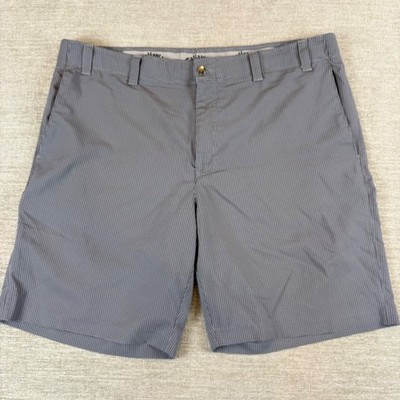 Callaway Men Pro Spin Performance Golf Shorts Grey Micro Check Stretch Wiking 40