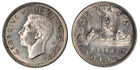 Canada Key Date 1948 Silver Dollar, 23.30 gr., 36 mm, rim dent EF-AU
