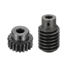 Worm Gear Set 1.25 Module 1:20 Reduction Rate Gear-8mm ID 28mm OD, Rod 8mm Bore
