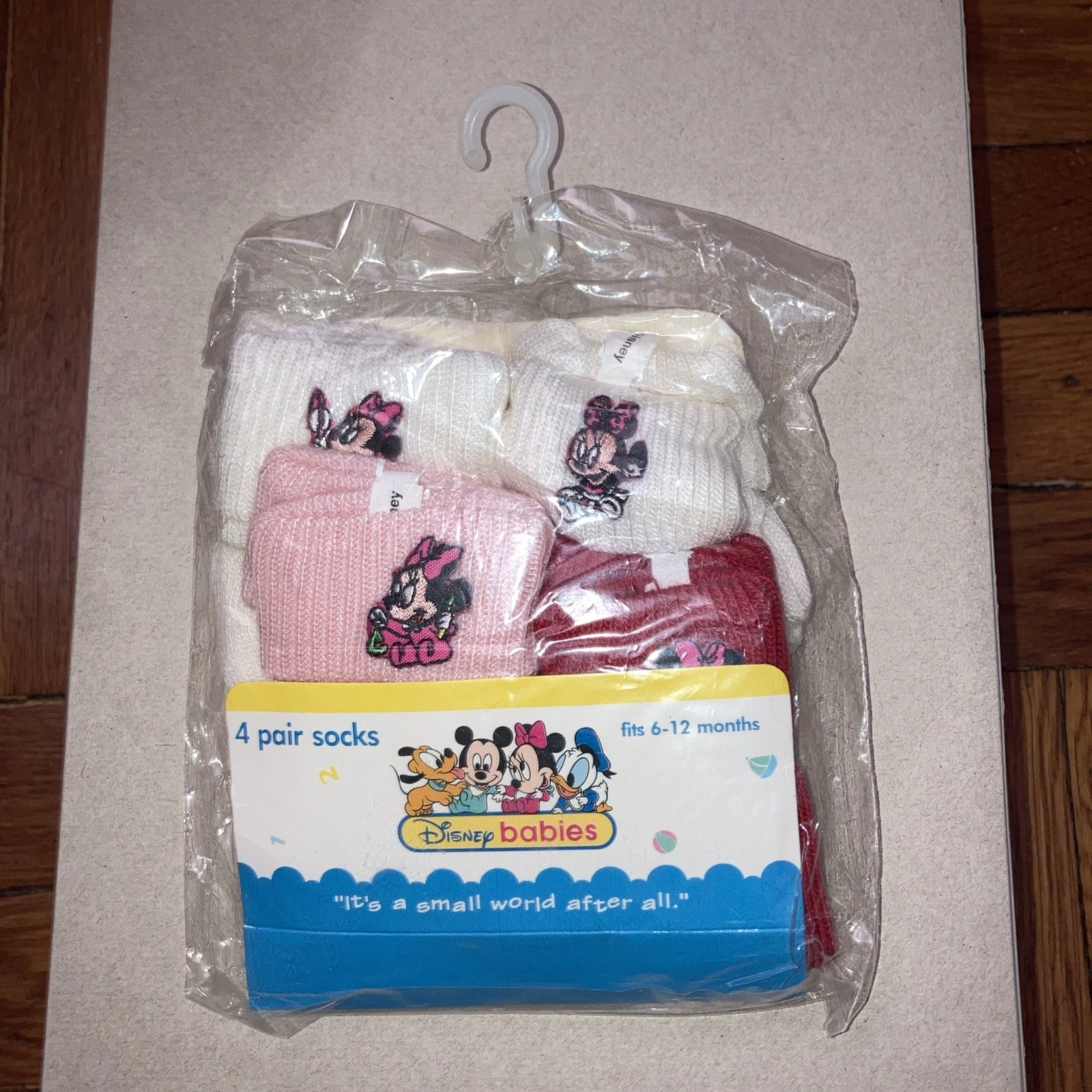 Rare Nos Vintage 80s/90s Disney Babies Minnie Mouse Baby Socks 4 Pack
Opens in a new window or tab