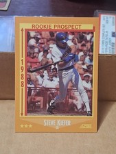1988 STEVE KIEFER SCORE BASEBALL ROOKIE CARD RC #630 MILWAUKEE BREWERS . rookie card picture