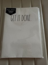 rae dunn notebook Trio - New - "Get It Done" - "Make It Happen"