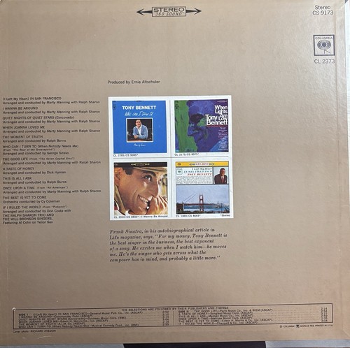 Tony Bennett’s Greatest Hits Volume III LP Vinyl Record - Picture 2 of 4