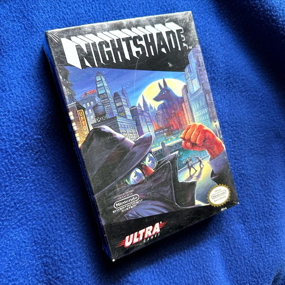 NEW Vintage Nightshade (NES, 1991), CIB w/ Manual & Inserts Nintendo - SEALED - Image 2 of 4