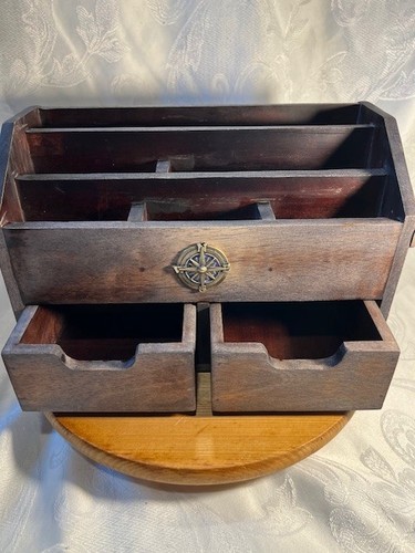 Nautical - themed  Solid Wooden Desk Organizer
