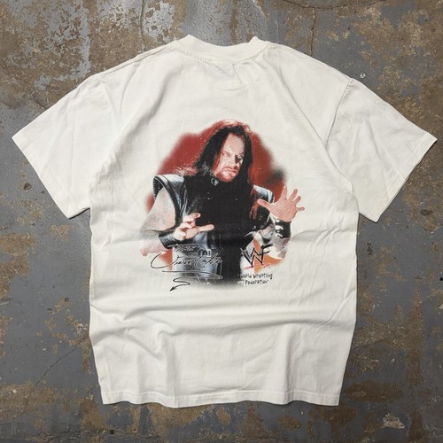 Vintage Undertaker WWF World Wrestling Federation Graphic T-Shirt Size Med Y2K