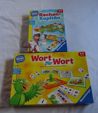 2 Ravensburger Lernspiele 6 bis 9 Jahre WORT FÜR WORT und RECHENKAPITÄN