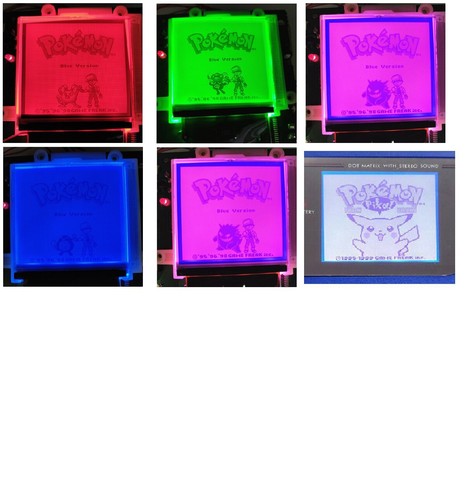 6 Colors Backlight Gameboy Pocket GBP/DMG-01Backlight Bivert Chip Mod Kit - Picture 2 of 4