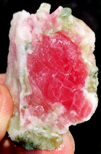 122CT Gemma!!! Esemplare cristallo rodocrosite rosso trasparente naturale ip1546 - Foto 6 di 12