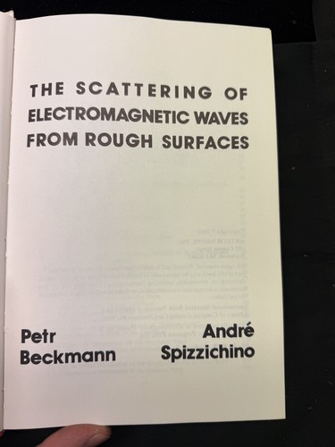 (BF22) The Scattering of Electromagnetic Waves from Rough Surfaces Hardc - Picture 2 of 3