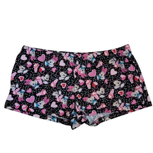Disney Minnie Mickey Mouse Pyjama Shorts Damen Gr. M schwarz Eisbecher Schlafanzug