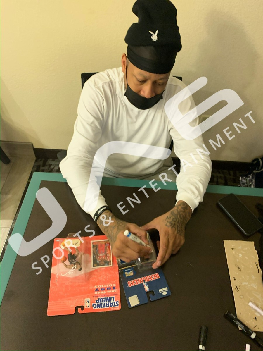 Allen Iverson signed Starting Lineup Rookie Figure Philadelphia