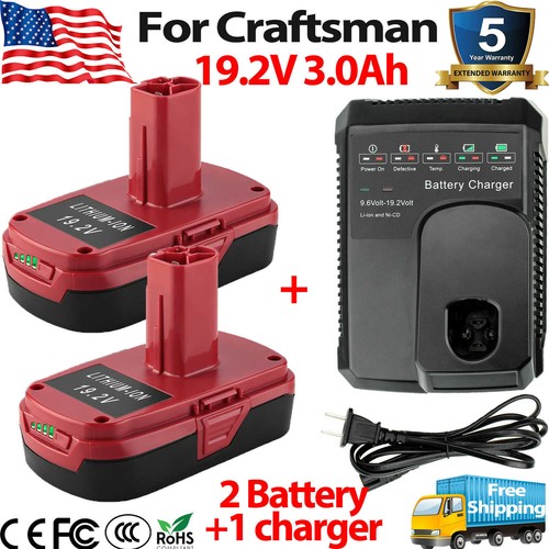 19.2 Volt 6.0Ah For Craftsman C3 DieHard Lithium XCP Battery/Charger 11375 11376 - Picture 29 of 37