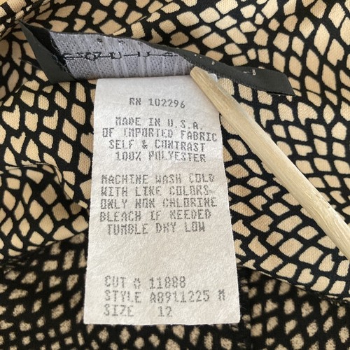 Vestido De Colección Connected Apparel Para Mujer 12 MIDI Asimétrico Cintura Caída Único Años 90 L - Imagen 4 de 8