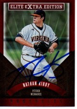Nathan Kirby Virginia Cavaliers 2015 Panini Elite Signed Card