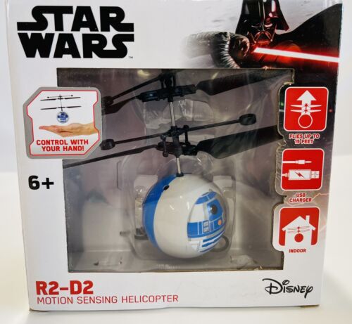 Star Wars R2-D2 Motion Sensing Helicopter Disney Toy - Afbeelding 1 van 6