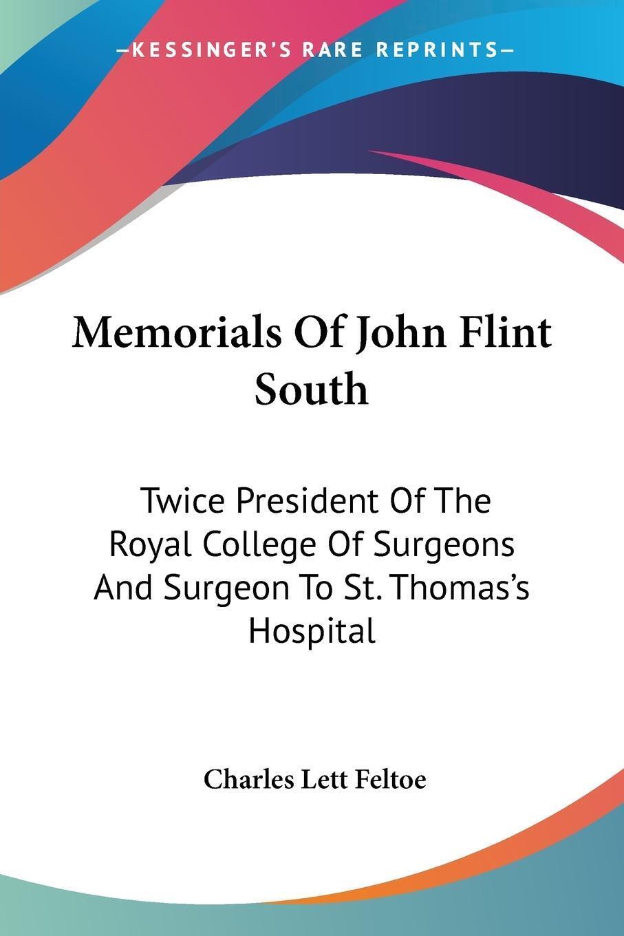 Thumbnail - Charles Lett Feltoe | Memorials Of John Flint South | Taschenbuch |