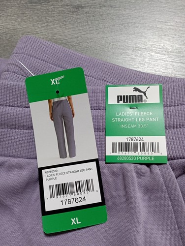 Pantalones deportivos Puma de lana de pierna recta para mujer adulta X-grande púrpura - Imagen 8 de 8