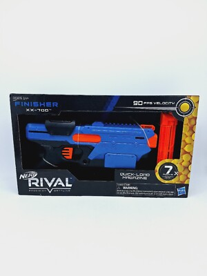 Brand New NERF Rival Finisher XX 700 Blaster /  Quick  Load Magazine / 7 Rounds