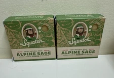 Dr Squatch Men’s Natural Soap ALPINE SAGE 5oz Bar New 2 Pack