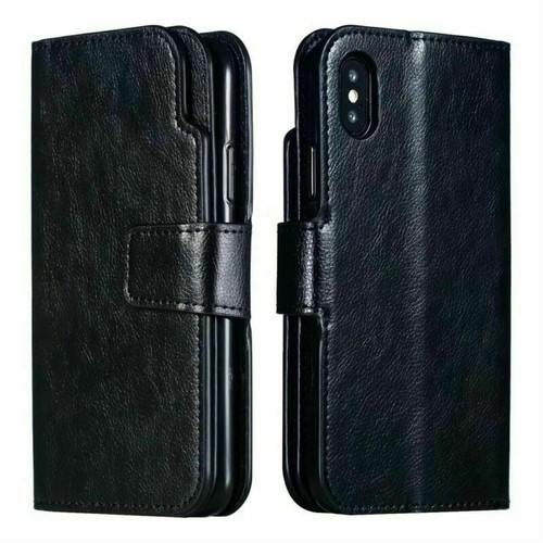 For iPhone 16E 15 17 Pro Max 14 P 12 13 Magnetic Flip Leather Case Wallet Cover - Picture 13 of 41
