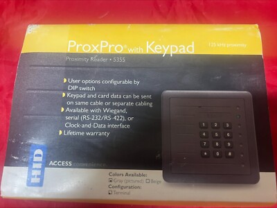 *New* HID Global 5355AGK00 ProxPro Wall Switch Keypad Reader