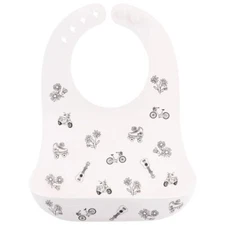Stephen Joseph Silicone Baby Bib With Catcher - Bicycle