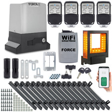 FORCE 800 Schiebetorantrieb  800 kg Komplett + 5m Zahnstange + WiFi-Steuerung