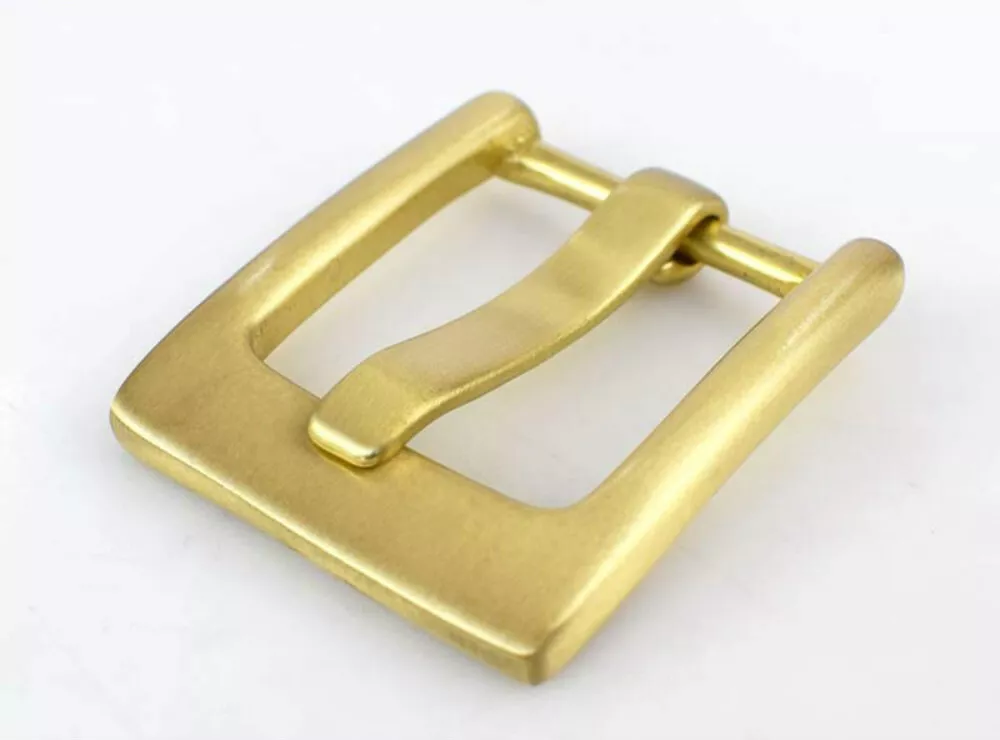 1pc 40mm Solid Brass Men Belt Buckles Wide Pin Buckle D Ring Head DIY Leather