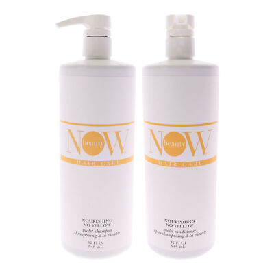 No Yellow Shampoo and Conditioner Kit by Now Beauty for Unisex - 2 Pc Kit