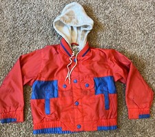 Weestuff Wee Stuff Vintage Toddler Jacket Hooded Button Size 4T Made USA