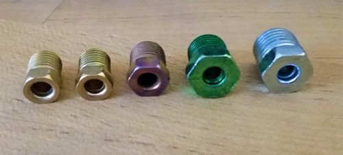 Male Tube Nut Inverted Flare Fitting Kit Prop Valve Brake MC fits 3/16" Tube 5PC - Bild 4 von 4