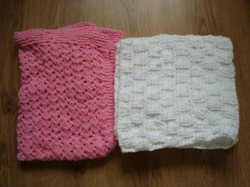Handmade Knitted Baby Girls' Nursery Blankets & Throws