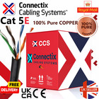 External Outdoor Cat5E FULL COPPER Network Ethernet Cable UTP Reel Lot Cat 5E UK