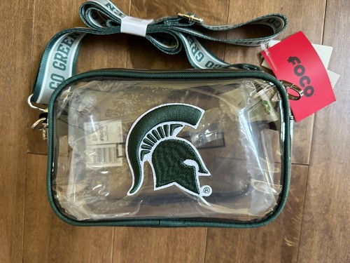 Michigan State Spartans Clear Game Day Crossbody Bag - MSU Football Bag