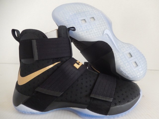 lebron soldier 10 black and gold