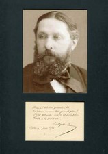 Sully Prudhomme NOBEL PRIZE autograph poem signed & mounted