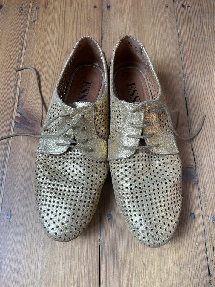 esska gold Lace Up Shoes brogues size 5 eBay