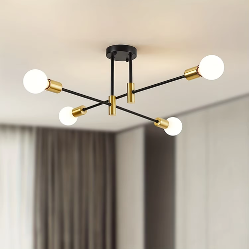 Modern LED Ceiling Light Bedroom Lamp Vintage Pendant Sputnik