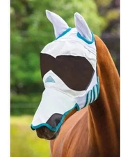 Horse Fly Flying Mask Ears Full Face Mesh Protection Anti-UV Mosquito (Full)