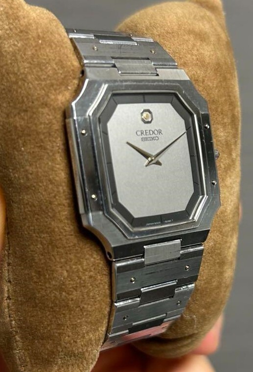 Seiko Credor SS2 Gray 9300-5050 Quartz SS Sapphire Crystal