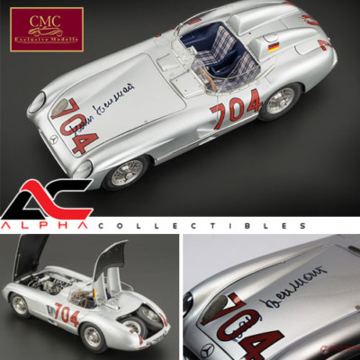 CMC M-124 1:18 1955 MERCEDES 300 SLR MILLE MIGLIA #704 HANS