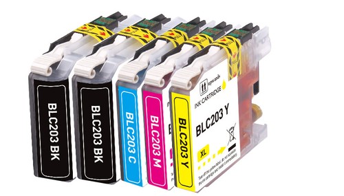 Replacement Ink Combo fits Brother LC203 LC201 MFC-J480DW MFC-J880DW MFC-J5520DW - Picture 10 of 14