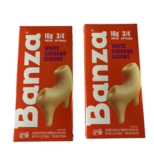 Banza White Cheddar Elbows Chickpea Pasta - Pack Of 2 Boxes, Expires 1/8/2026